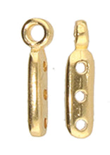 Load image into Gallery viewer, 8/0 Bead Ending 'Zakros' 24k Gold Plated Qty: 1
