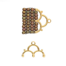 Load image into Gallery viewer, 8/0 Bead Ending 'Lakos III' 24K Gold Plated Qty: 1
