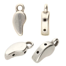 Load image into Gallery viewer, Paisley Duo Bead Ending 'Mamaku' Antique Silver Plated Qty: 1
