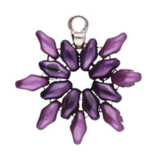 Load image into Gallery viewer, Superduo Bead Ending 'Remata' Antique Silver Plated Qty: 1
