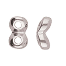 Load image into Gallery viewer, Superduo Side Bead 'Kaparia' Antique Silver Plated Qty: 1
