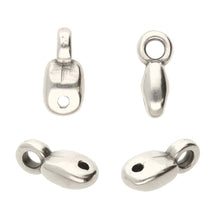 Load image into Gallery viewer, Superduo Bead Ending 'Vourkoti' Antique Silver Plated Qty: 1
