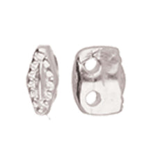 Load image into Gallery viewer, Superduo Bead Substitute 'Varidi' Antique Silver Plated Qty: 1
