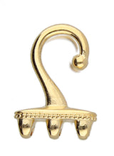 Load image into Gallery viewer, Superduo Hook &amp; Eye Clasp 'Mesaria iii' 24K Gold Plated Qty: 1
