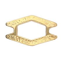 Load image into Gallery viewer, Superduo Connector 'Alado' 24K Gold Plated Qty: 1
