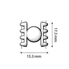 Load image into Gallery viewer, Superduo Magnetic Clasp 'Ateni IV' 24K Gold Plated Qty: 1
