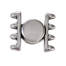 Load image into Gallery viewer, Superduo Magnetic Clasp 'Ateni IV' Antique Silver Plated Qty: 1
