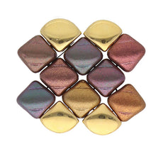 Load image into Gallery viewer, Silky Side Bead 'Kardiani' 24K Gold Plated Qty: 1

