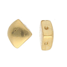 Load image into Gallery viewer, Silky Side Bead 'Kardiani' 24K Gold Plated Qty: 1
