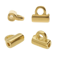 Load image into Gallery viewer, Tila Bead Ending 'Soros' 24K Gold Plated Qty: 1
