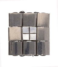 Load image into Gallery viewer, Tila Bead Substitute 'Voutakos' Antique Silver Plated Qty: 1
