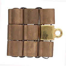 Load image into Gallery viewer, Tila Bead Ending 'Piperi' 24K Gold Plated Qty: 1
