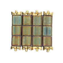 Load image into Gallery viewer, Tila Side Bead 'Tourkou' 24K Gold Plated Qty: 1
