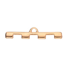 Load image into Gallery viewer, Tila Bead Ending 'Soros iv' Rose Gold Plated Qty: 1
