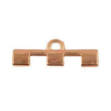 Load image into Gallery viewer, Tila Bead Ending 'Soros III' 24K Gold Plated Qty: 1
