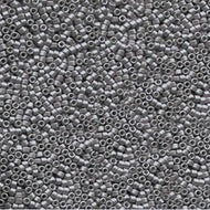 Miyuki Delica 11/0 1175 (DB) Galvanized Matte Graphite Qty:5g Tube
