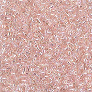 Miyuki Delica 11/0 1243 (DB) Pink Mist Transparent AB Qty:5g Tube