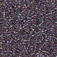 Miyuki Delica 11/0 1244 (DB) Mauve Transparent AB Qty:5g Tube
