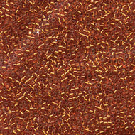 Miyuki Delica 11/0 1333 (DB) Orange Silver Lined (dyed) Qty:5g Tube
