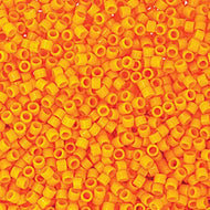 Miyuki Delica 11/0 2104 (DB) Duracoat Kumquat Opaque Qty:5g Tube