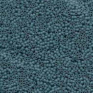 Miyuki Delica 11/0 0792 (DB) Grey/Blue Matte (Dyed) Qty:5g Tube