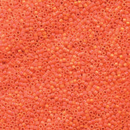 Miyuki Delica 11/0 0872 (DB) Opaque Orange Matte AB Qty:5g Tube