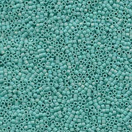 Miyuki Delica 11/0 0878 (DB) Turquoise Opaque Matte AB Qty:5g Tube