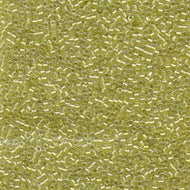 Miyuki Delica 11/0 0910 (DB) Crystal Sparkling Light Yellow Lined Qty:5g Tube