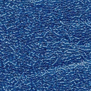 Miyuki Delica 11/0 0920 (DB) Crystal Sparkling Cerulean Blue Lined Qty:5g Tube