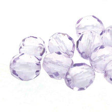 Load image into Gallery viewer, Czech Faceted Fire Polished Rounds 4mm Dark Tanzanite Qty:38 strung
