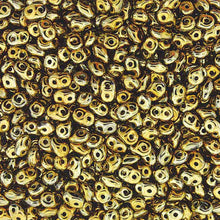 Load image into Gallery viewer, Czech Superduo Beads 2.5x5mm Full Amber Qty: 10g
