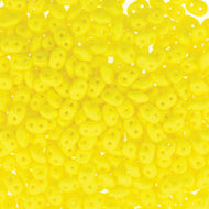 Czech Superduo Beads 2.5x5mm Lemon Qty: 10g
