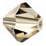 Preciosa 4mm Bicones Black Diamond Qty:31 strung