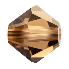 Load image into Gallery viewer, Preciosa 3mm Bicones Smoked Topaz Qty:42
