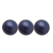 Load image into Gallery viewer, Preciosa Maxima Pearl Rounds 06mm Dark Blue Qty:21
