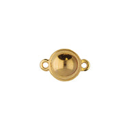 Gold Plated Magnetic Clasps Sphere 10x15mm Qty: 1