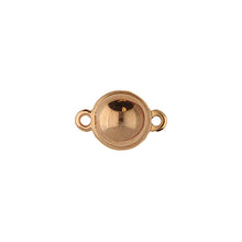 Load image into Gallery viewer, Rose Gold Plated Magnetic Clasps Sphere 10x15mm Qty: 1
