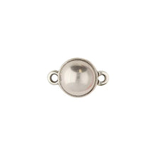 Load image into Gallery viewer, Antique Silver Plated Magnetic Clasps Sphere 10x15mm Qty: 1
