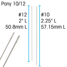 Load image into Gallery viewer, Pony Needles #10&amp;12 Assortment Qty:1 pack of 6
