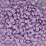 Czech Superduo Beads 2.5x5mm Pastel Light Rose Qty: 10g