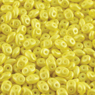 Czech Superduo Beads 2.5x5mm Pearl Shine Amber Qty:10 grams