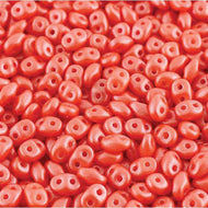 Czech Superduo Beads 2.5x5mm Pearl Shine Light Coral Qty: 10g