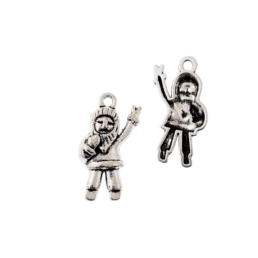 Antique Silver Charm Person