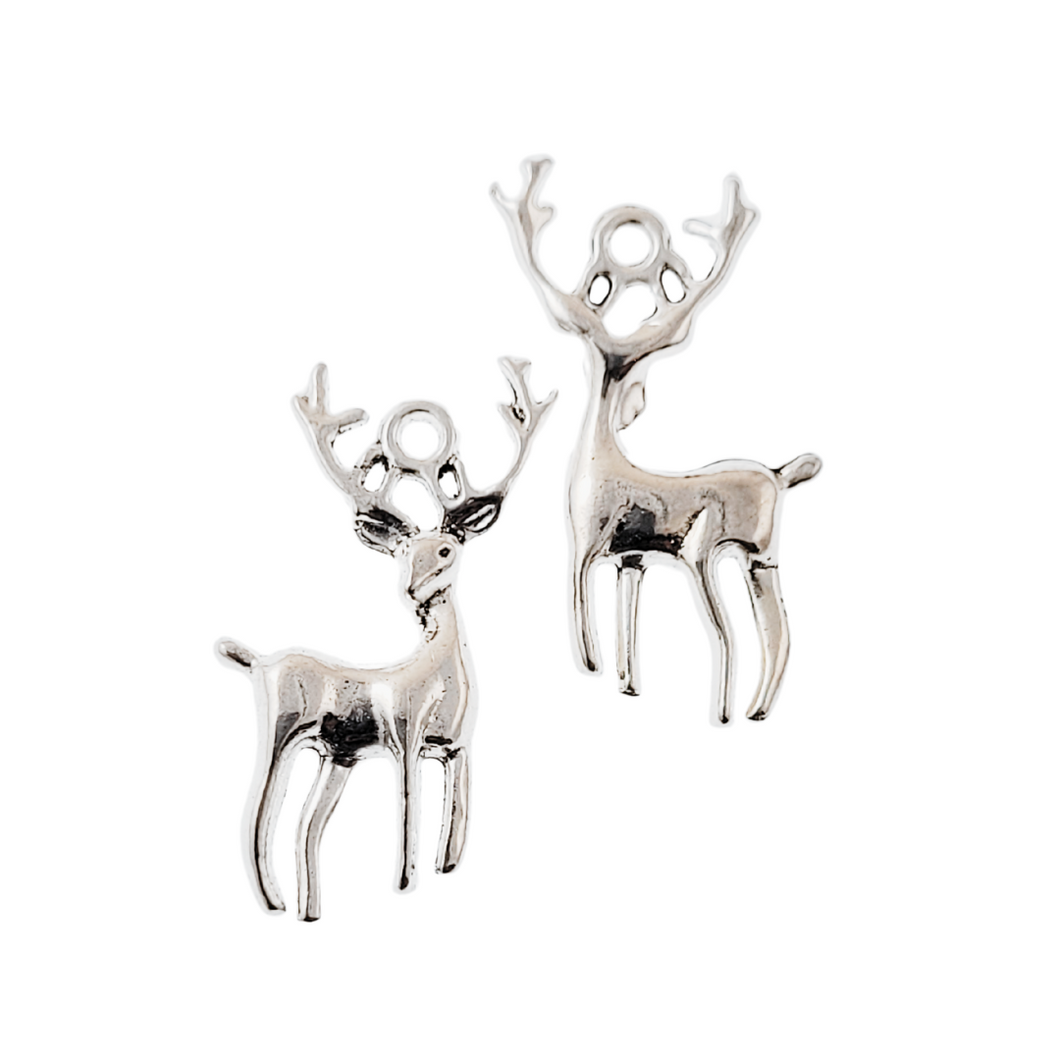 Antique Silver Charm Reindeer 5