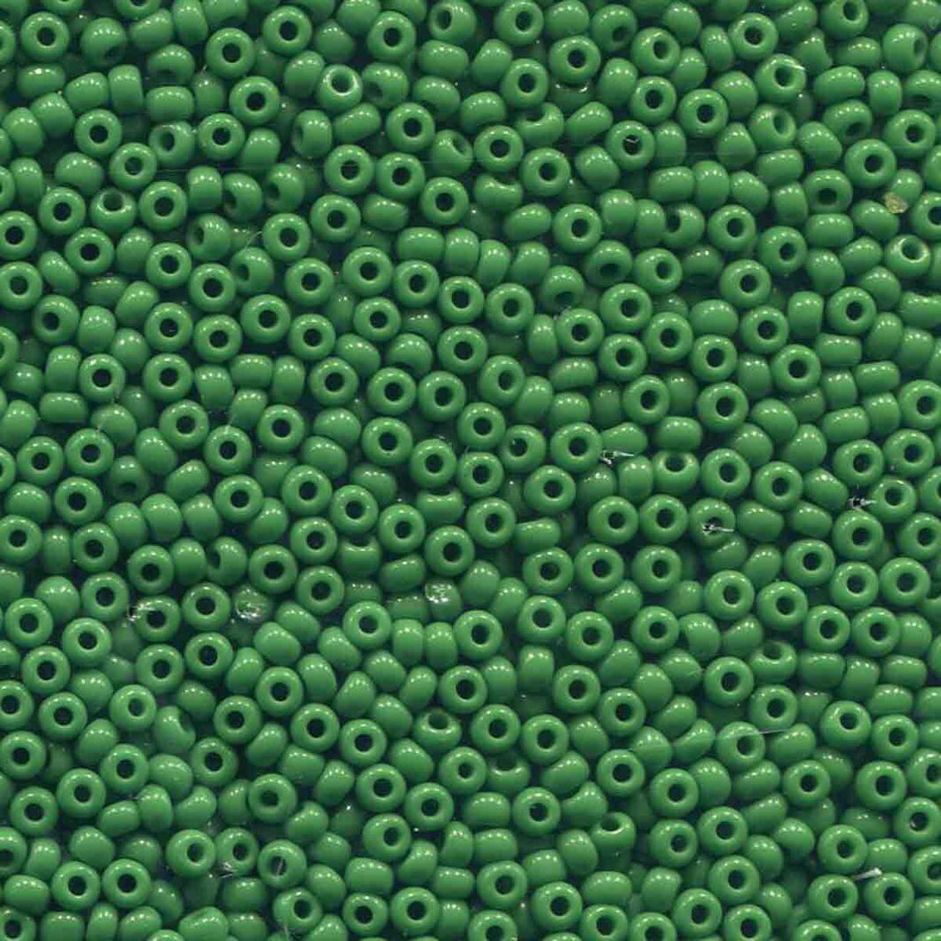 Czech Seedbeads 6/0 Green Opaque