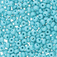 Czech Seedbeads 6/0 Turquoise Blue/Green Opaque Qty: 23g