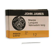 John James Needles #12 Sharps Qty:1 pack of 25