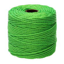 Load image into Gallery viewer, S-Lon Heavy Macramé Cord (Tex 400) Neon Green
