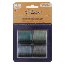 Load image into Gallery viewer, S-Lon Bead Cord (Tex 210) 'Ocean Mist Mix'
