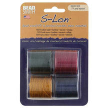 Load image into Gallery viewer, S-Lon Bead Cord (Tex 210) 'Dark Mix'
